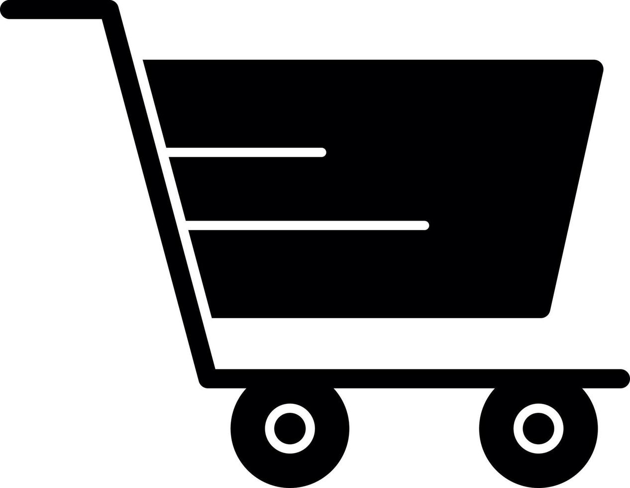 diseño de icono de vector de carrito de compras