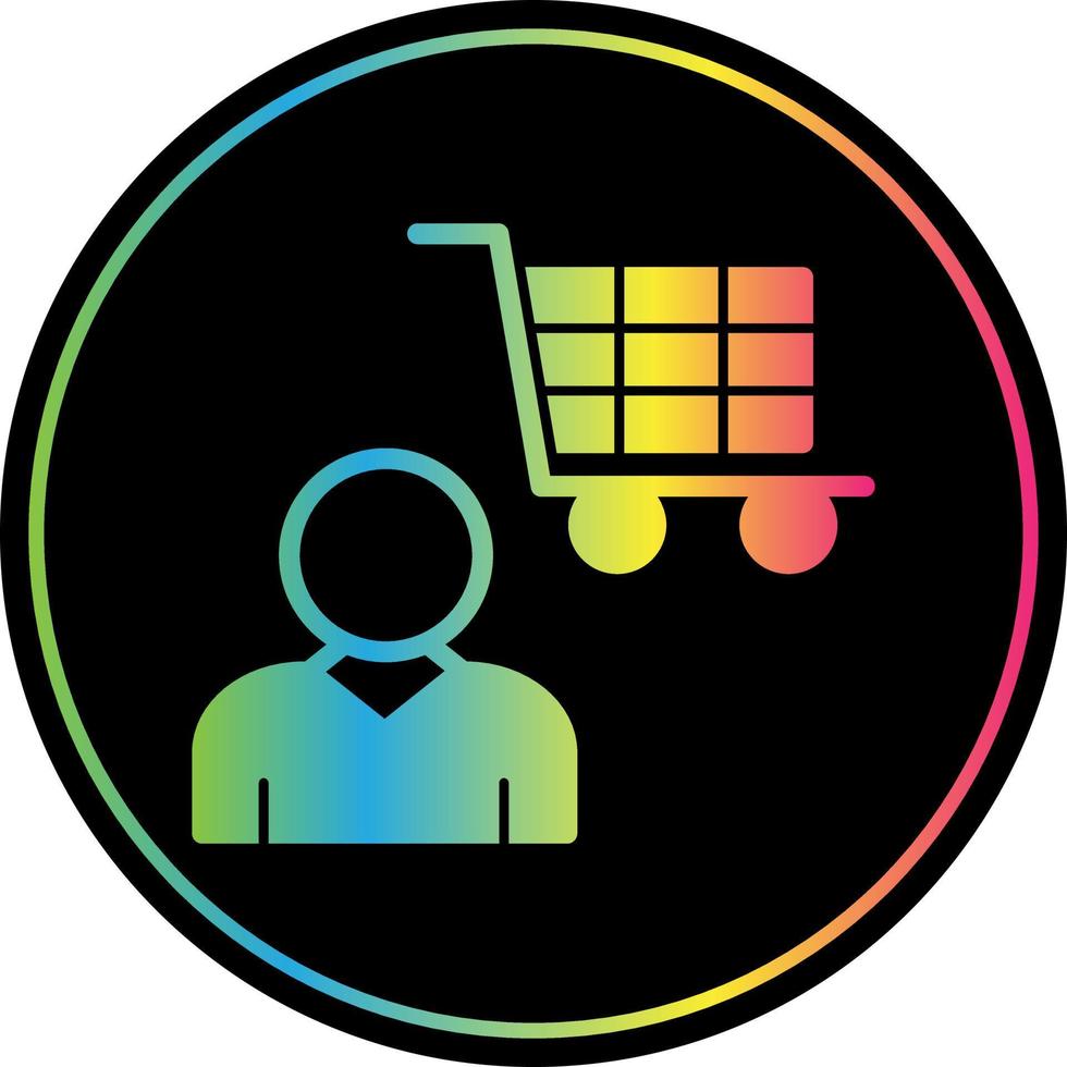 diseño de icono de vector de comprador