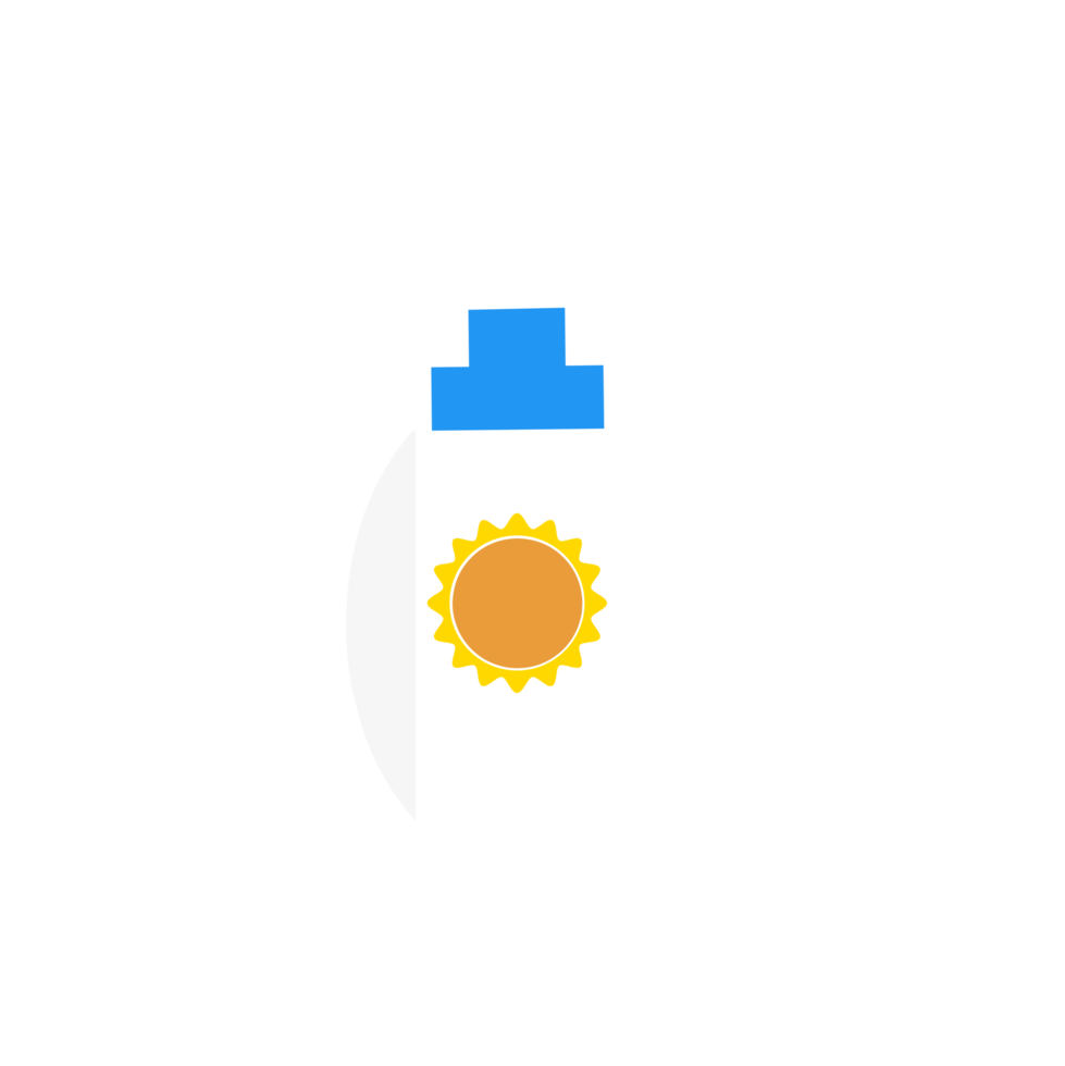 bouteille de crème solaire png