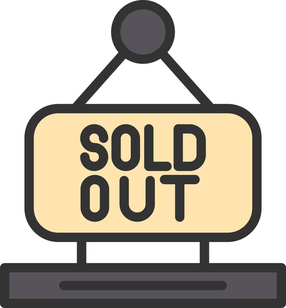 Sold Out Vector Icon Design