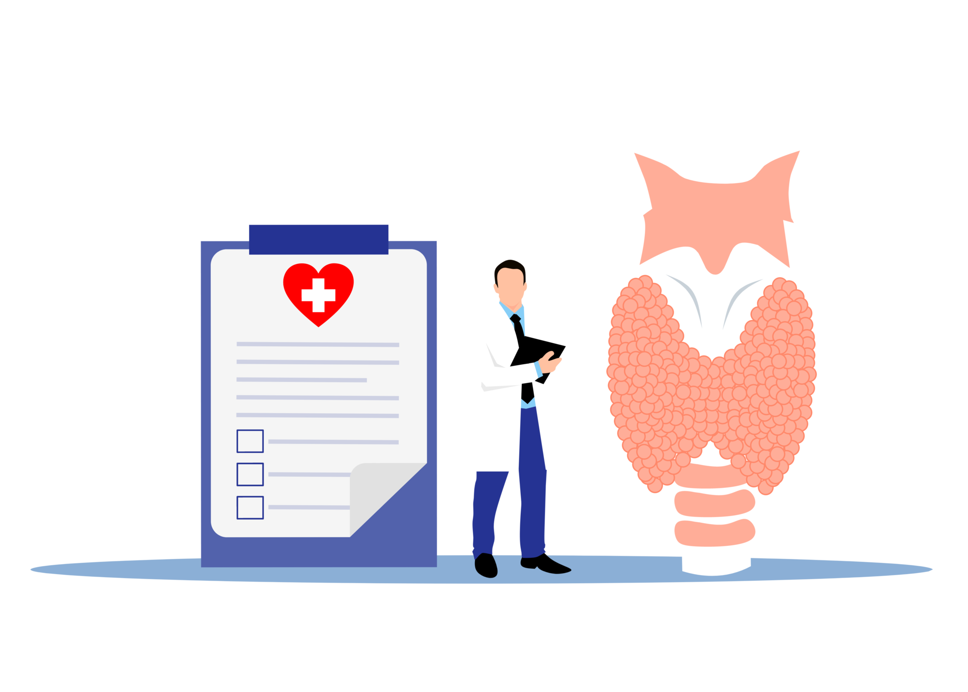 Endocrinologist and gland checkup 16390684 PNG