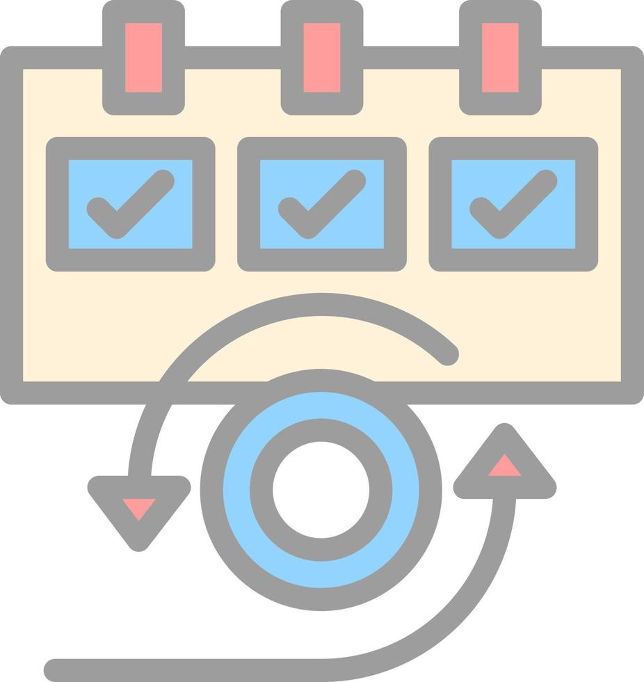 Daily Scrum Vector Icon Design