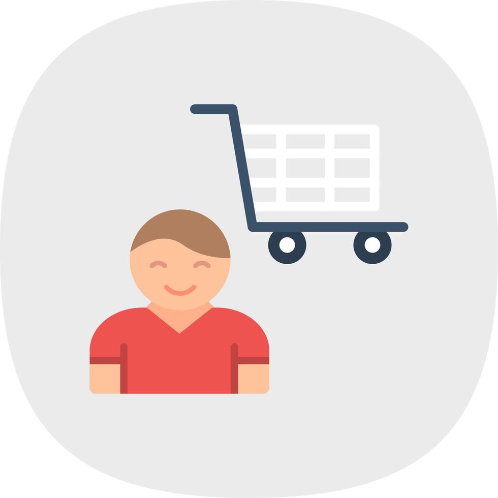 diseño de icono de vector de comprador