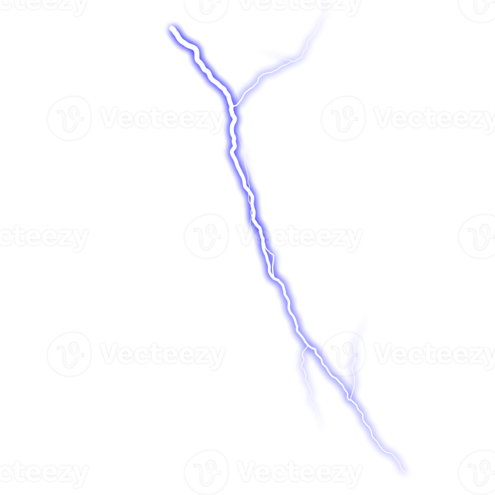 element blauw bliksem flash blikseminslag geïsoleerd PNG