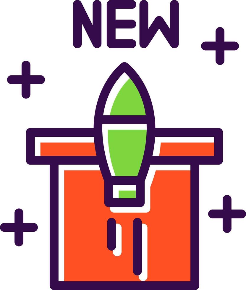 New Product Launch Vector Icon Design