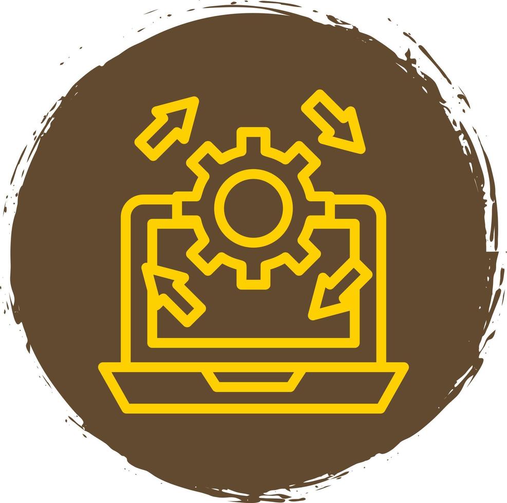 Upgrade Laptop Vector Icon Design