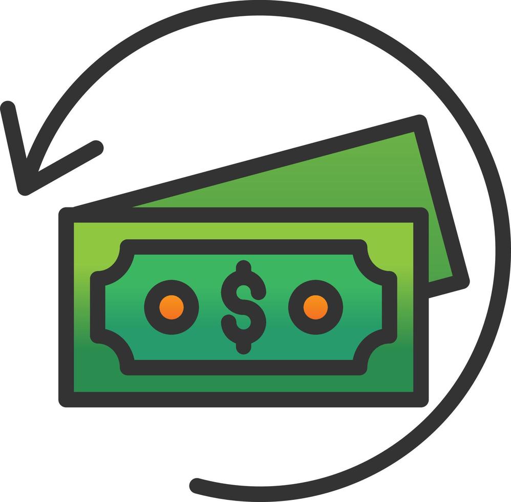 Refund Vector Icon Design