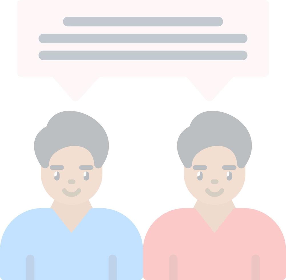 Face To Face Vector Icon Design
