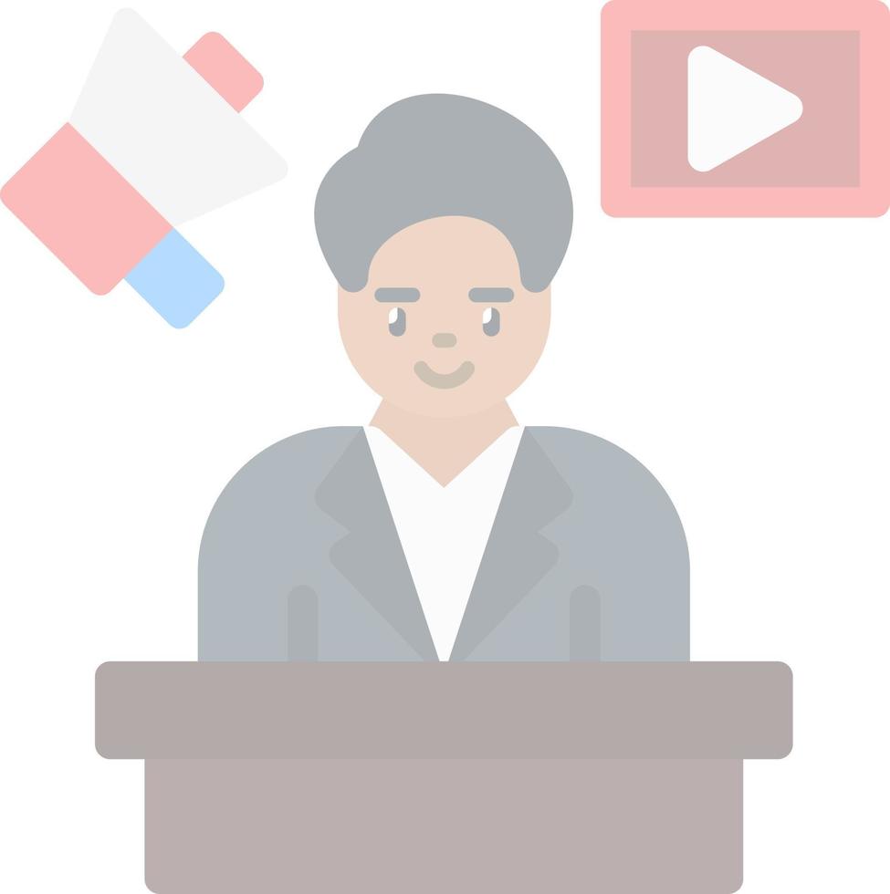 diseño de icono de vector de director de medios