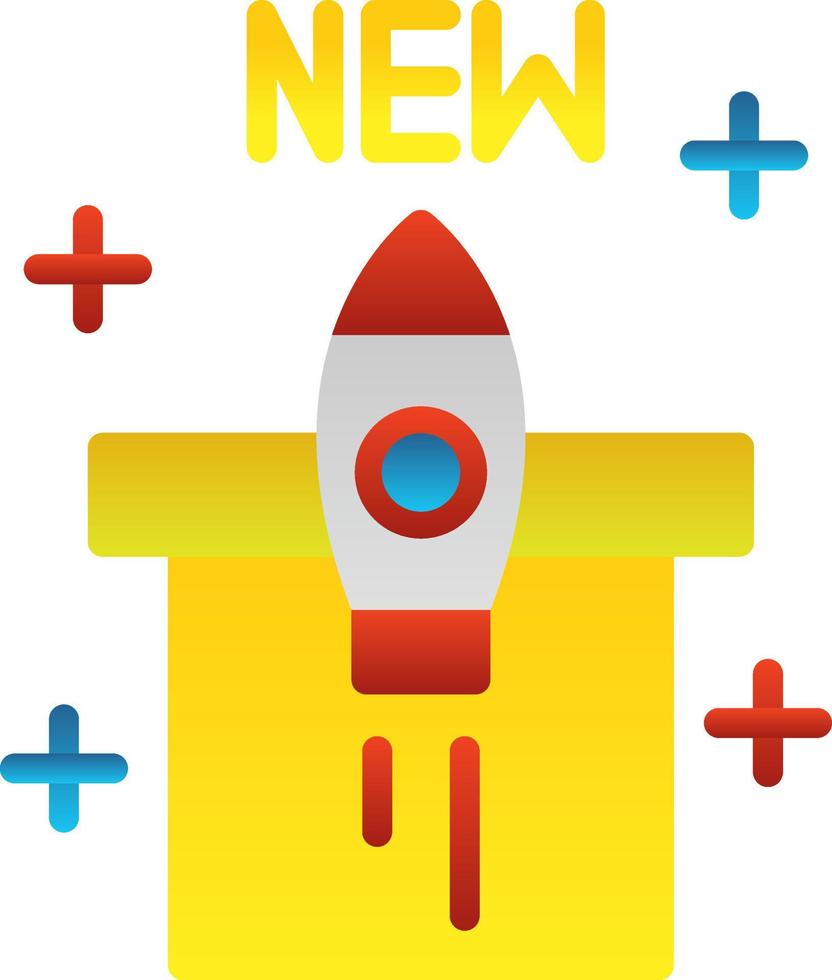 New Product Launch Vector Icon Design