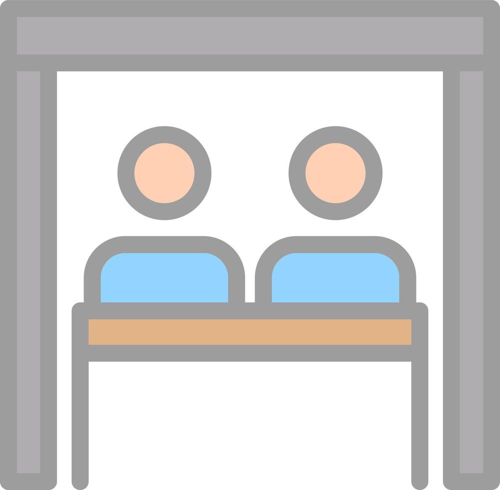 Virtual Team Room Vector Icon Design