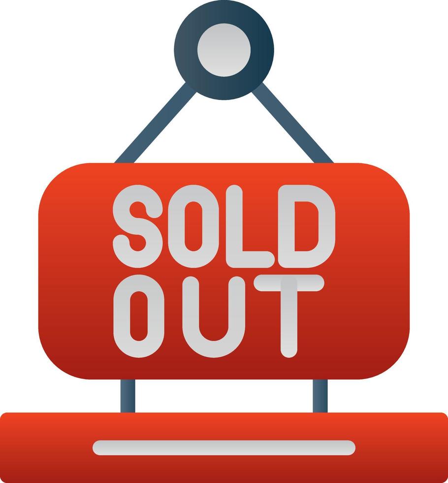 Sold Out Vector Icon Design