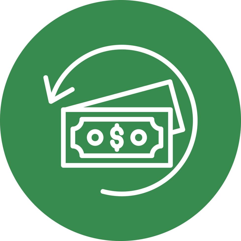 Refund Vector Icon Design