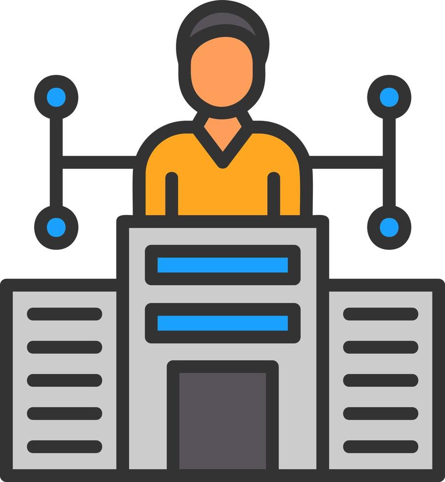 Company Structure Vector Icon Design