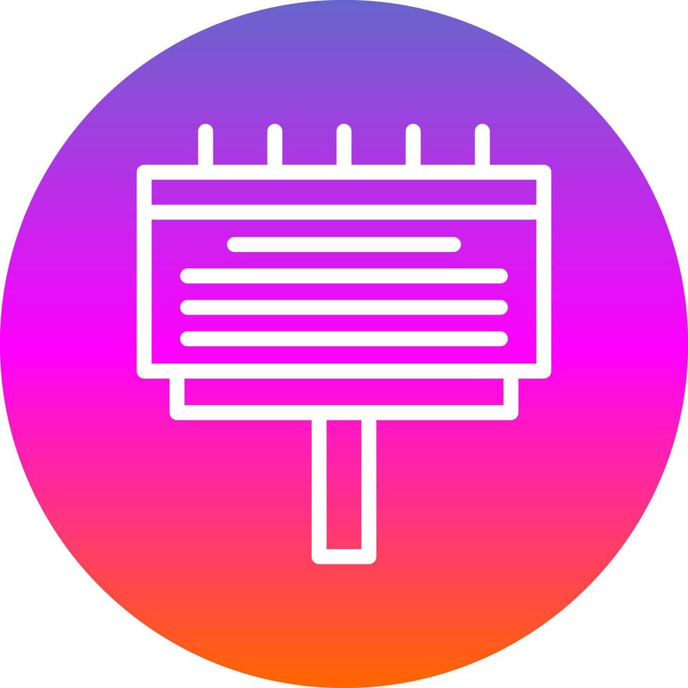 Billboard Vector Icon Design