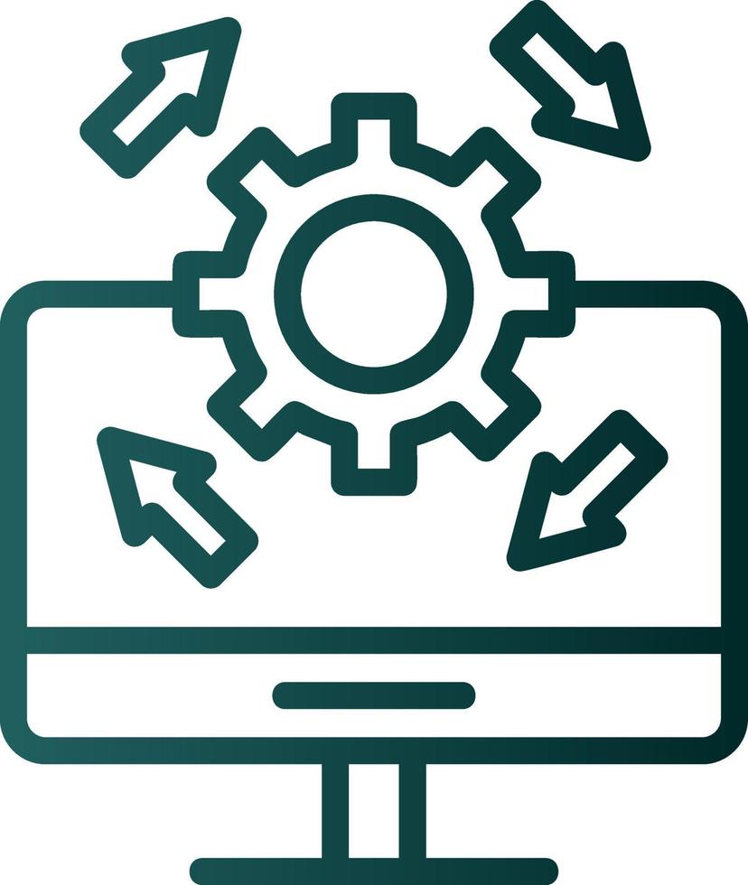 Upgrade Desktop Vector Icon Design