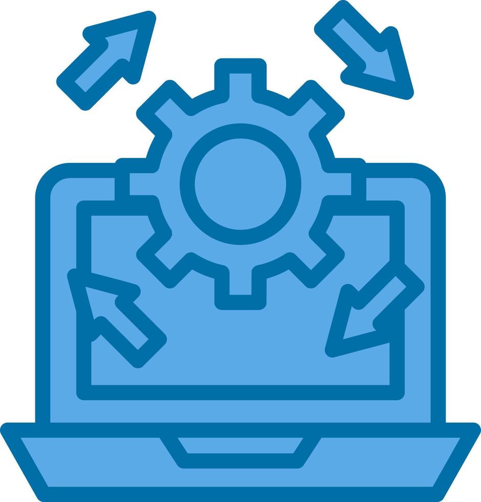 Upgrade Laptop Vector Icon Design