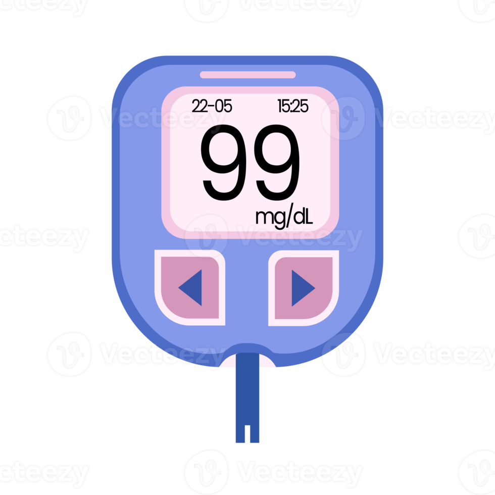 il sangue zucchero checker per identificare diabete è blu png