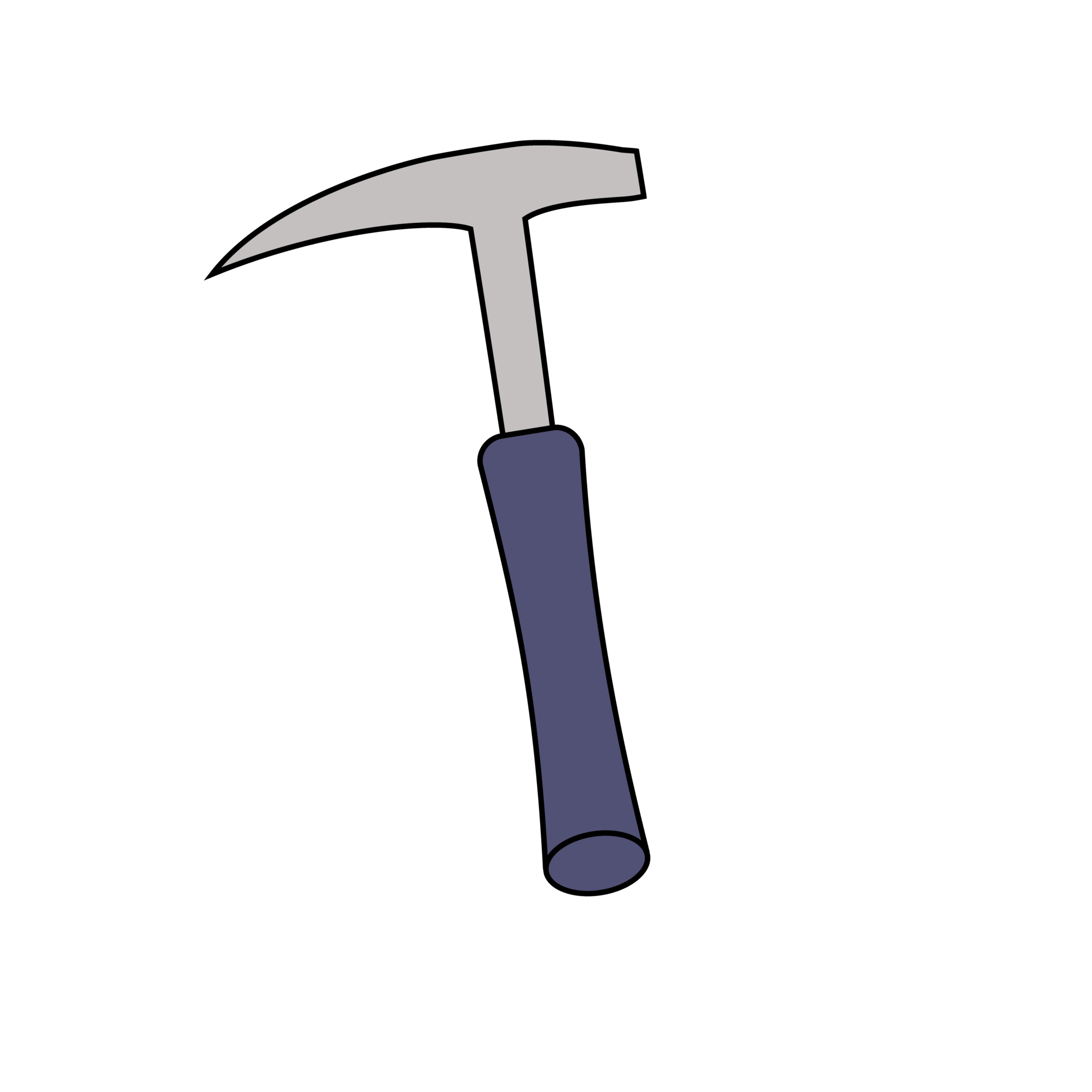 Igneous rock hammer to break the rock 16391445 PNG