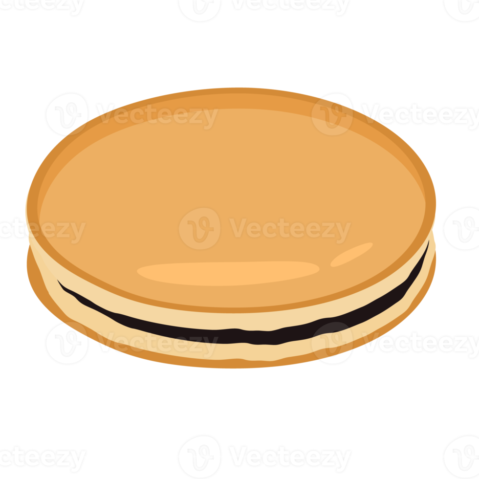 Dorayaki Japanese red bean pancake, traditional food png