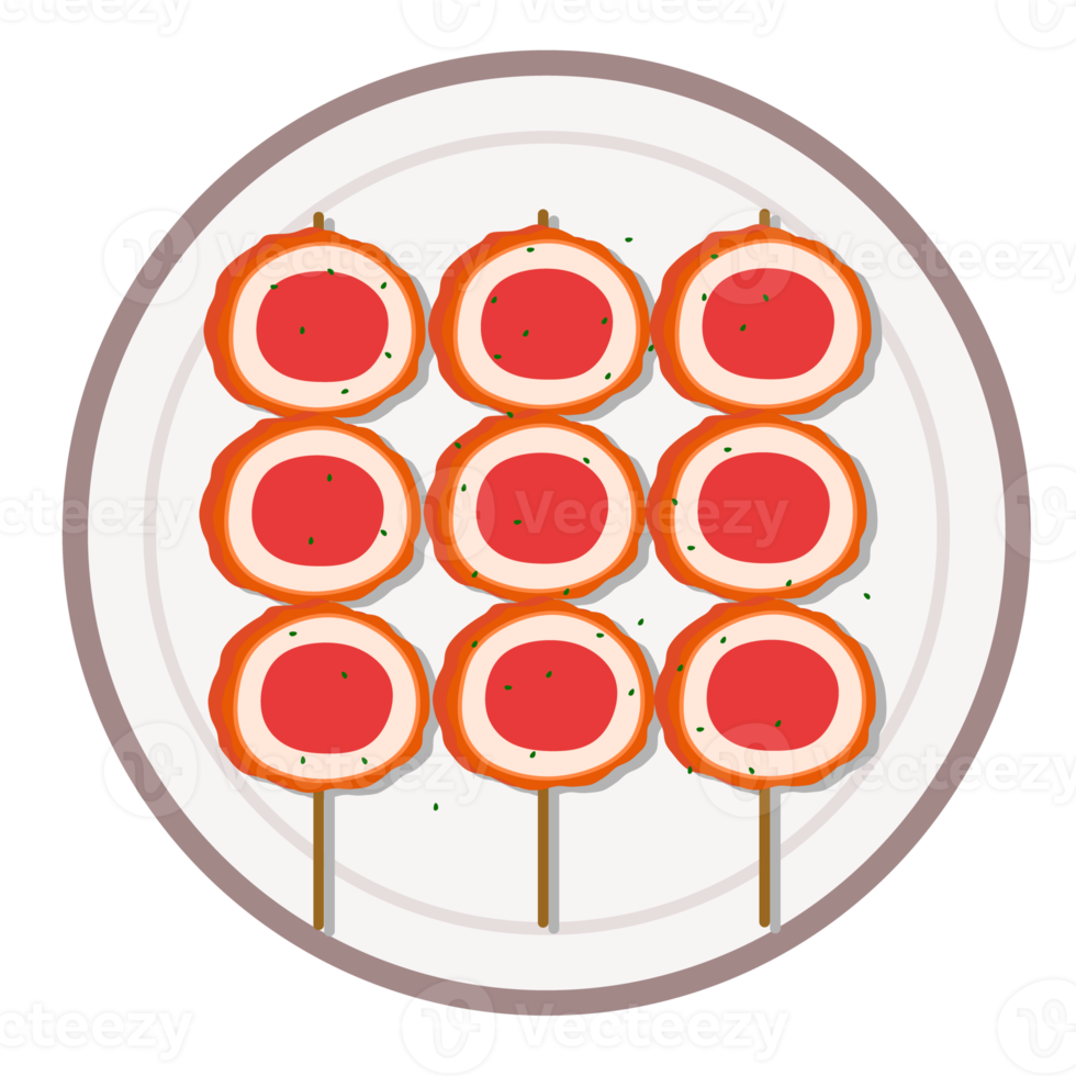 Fried sausage slice for your cooking theme png