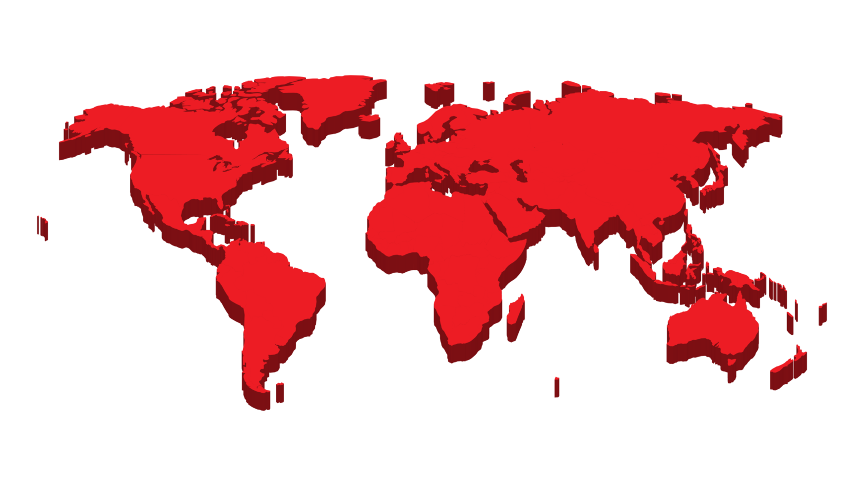 plantilla de mapa mundial con continentes, américa del norte y del sur, europa y asia, áfrica y australia png