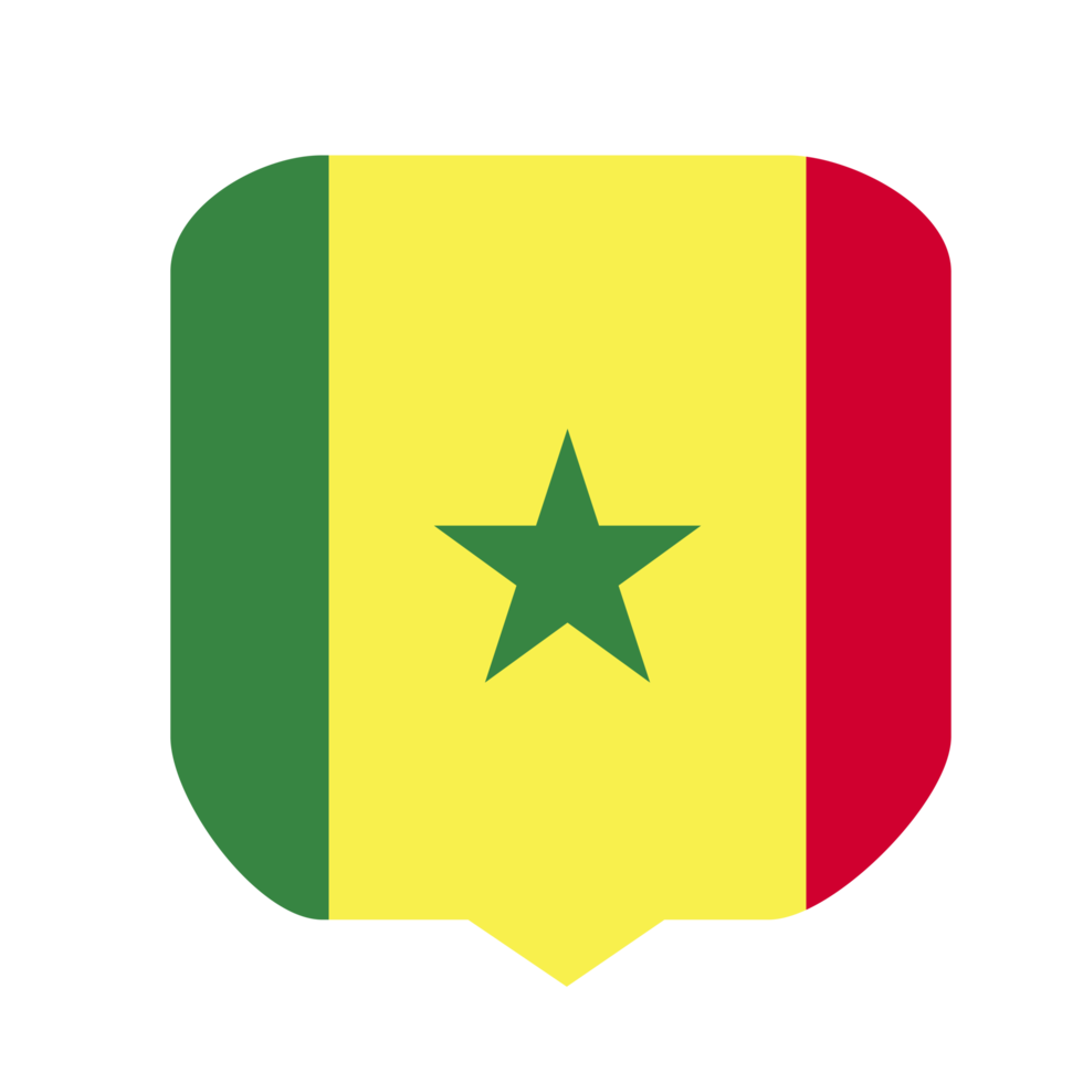 senegal flagga Land png