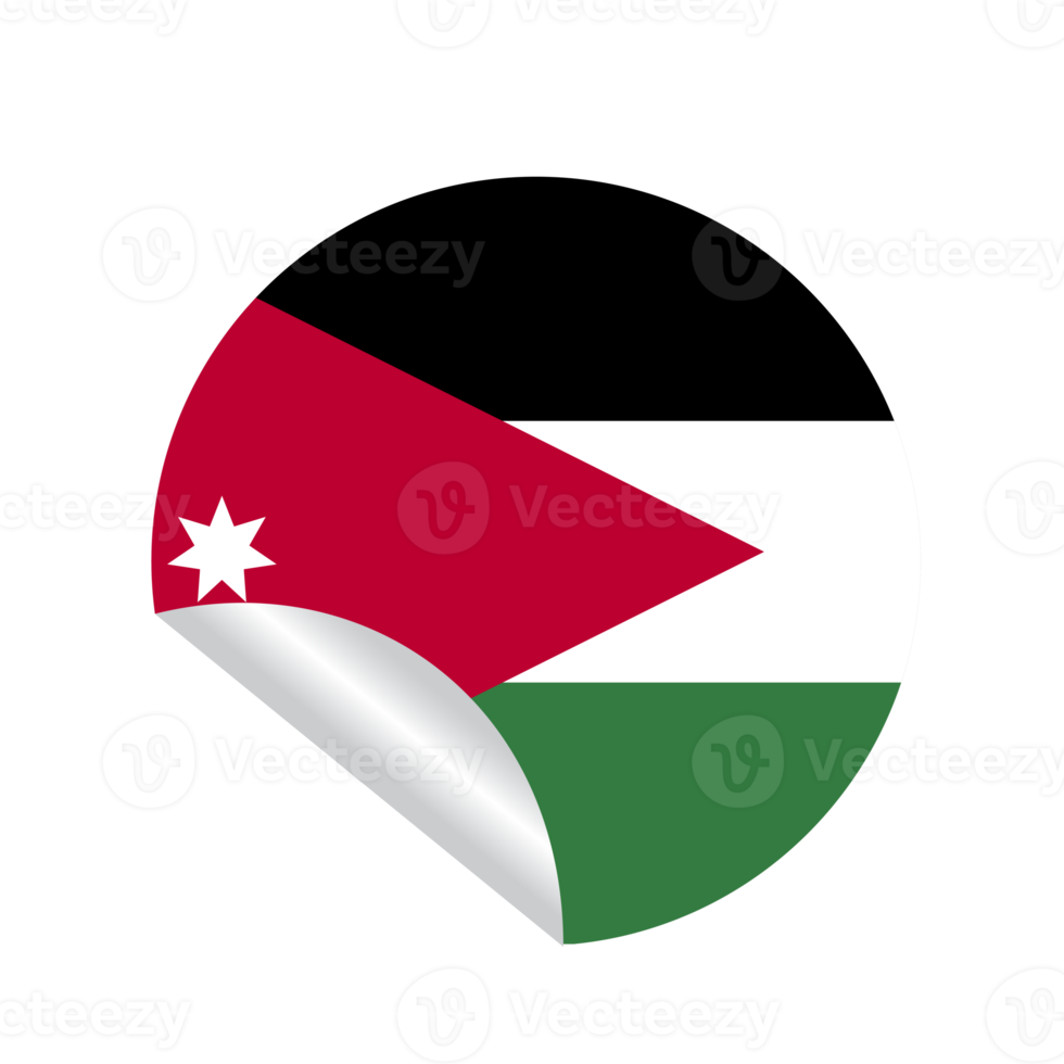 Jordan flag country 16391932 PNG