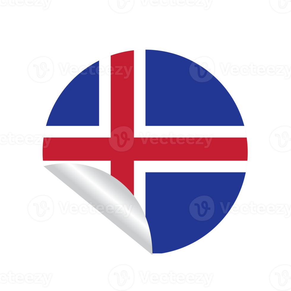 País da bandeira da Islândia png