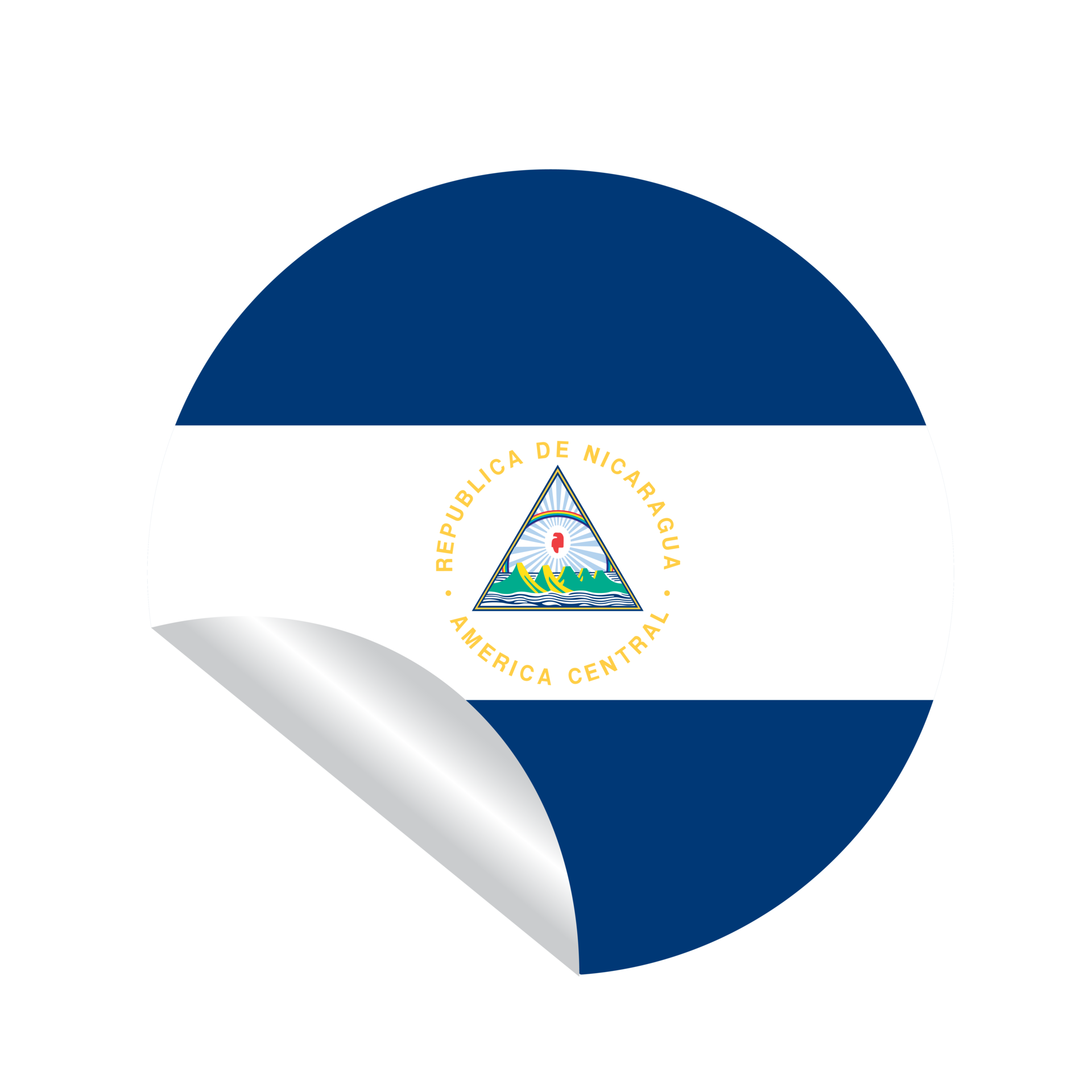 Nicaragua flag country 16392092 PNG