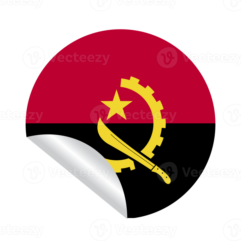 angola flagga Land png