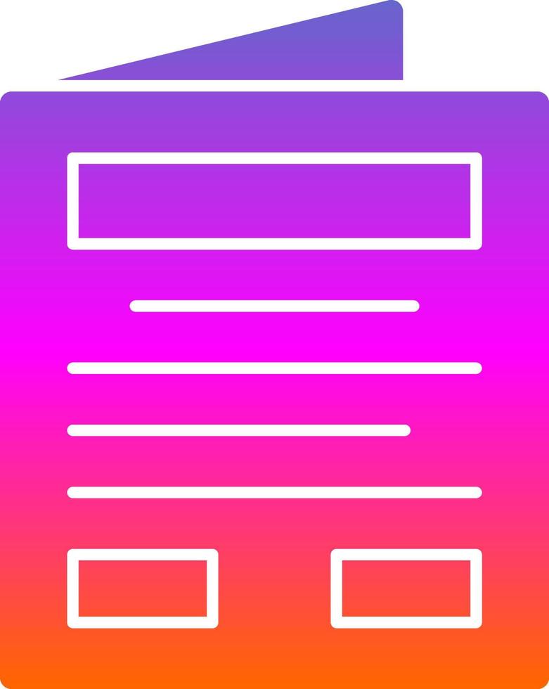 Magazine Vector Icon Design