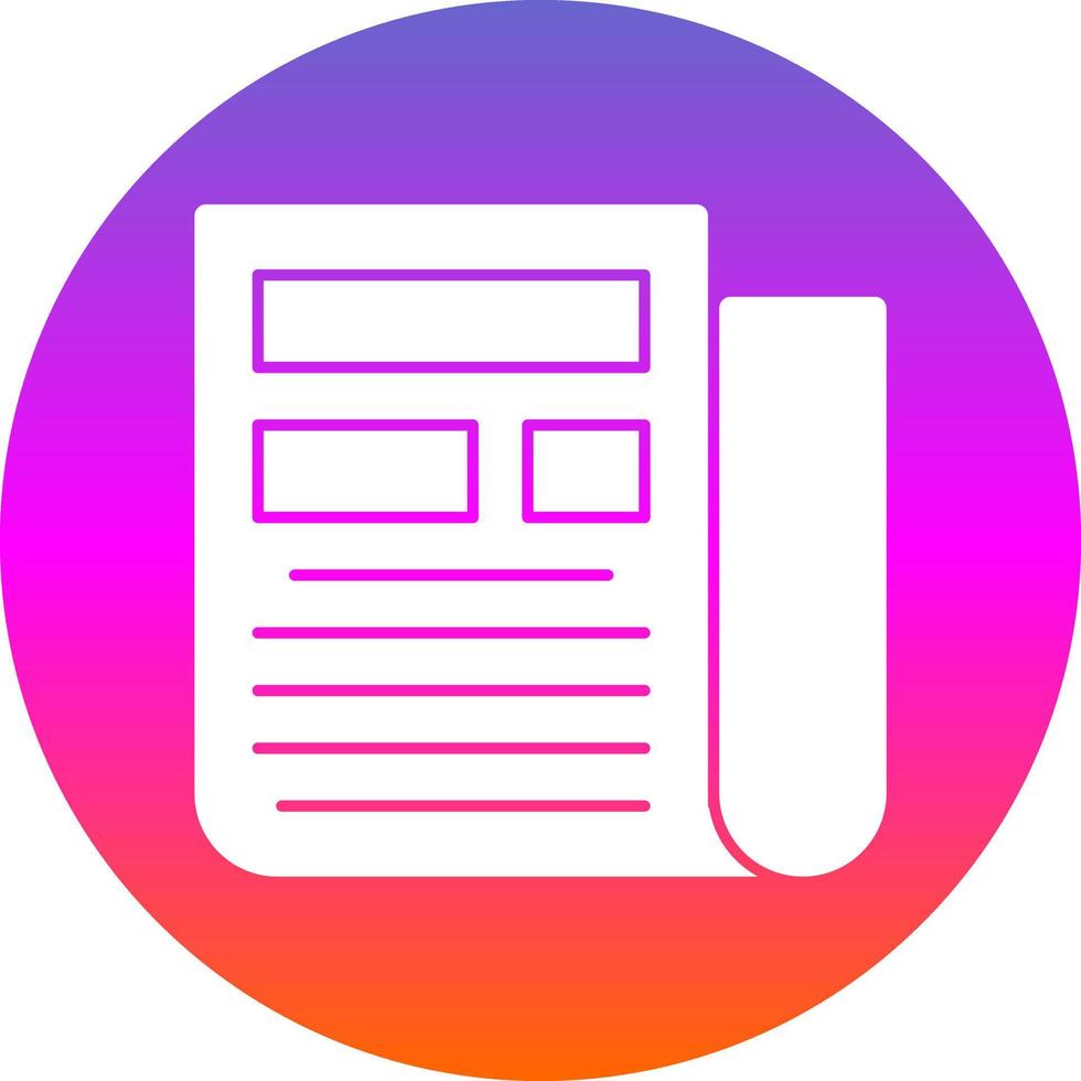 Newspaper Vector Icon Design