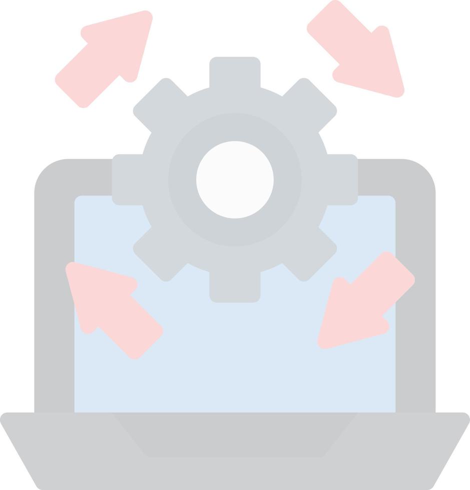 Upgrade Laptop Vector Icon Design