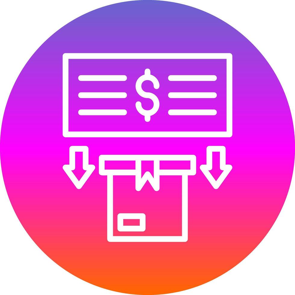 Pay Upon Delivery Vector Icon Design