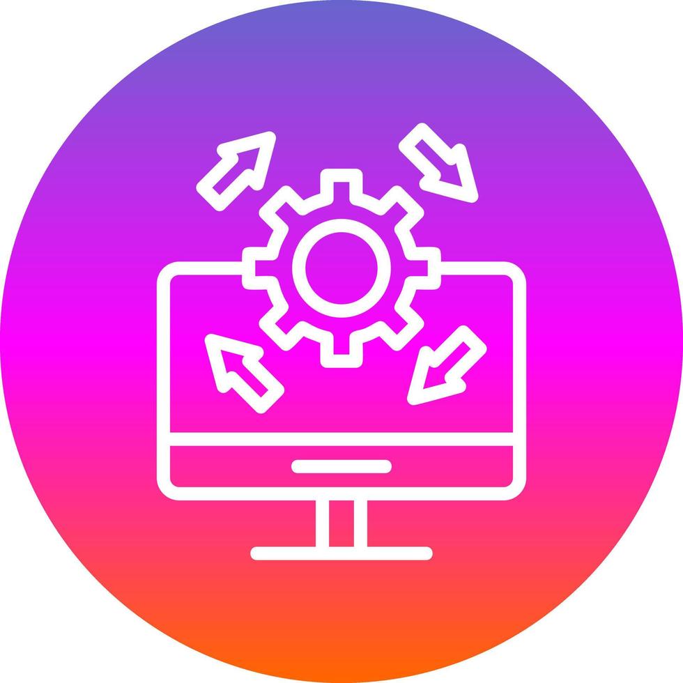 Upgrade Desktop Vector Icon Design