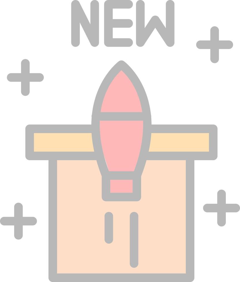 New Product Launch Vector Icon Design