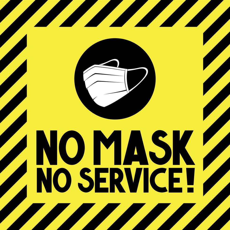 Poster about the Obligation to Wear Face Masks vector