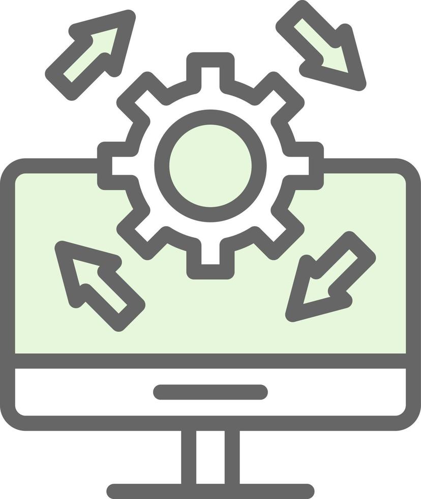 Upgrade Desktop Vector Icon Design