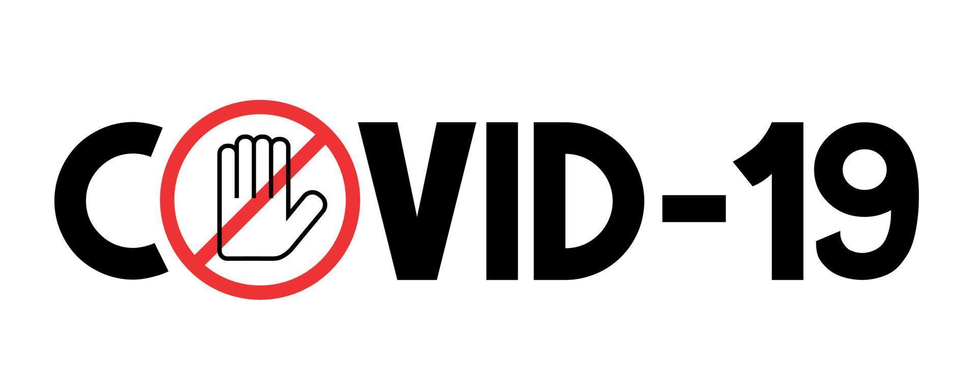 Stop Covid-19 Illustration vector