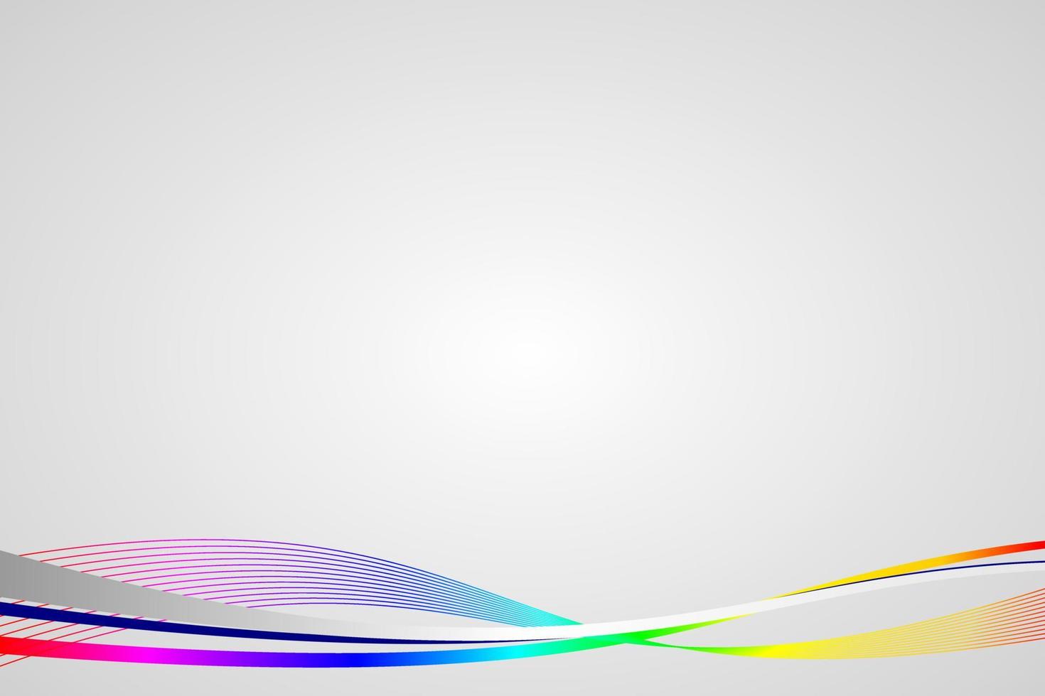 Geometrical Background with Rainbow Lines vector