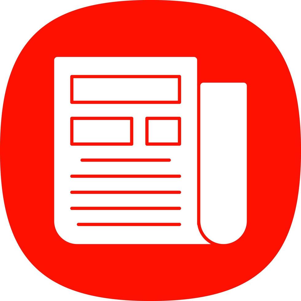 Newspaper Vector Icon Design