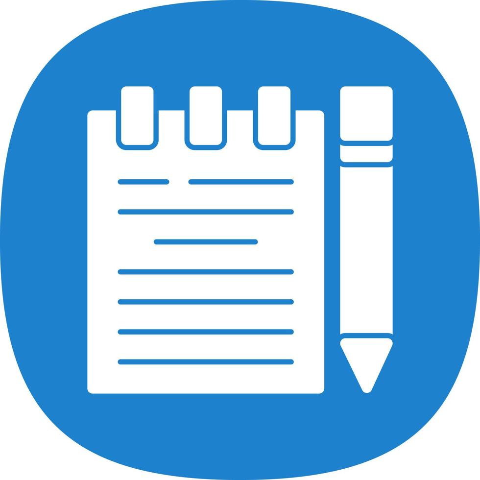 Handwritten Notes Vector Icon Design