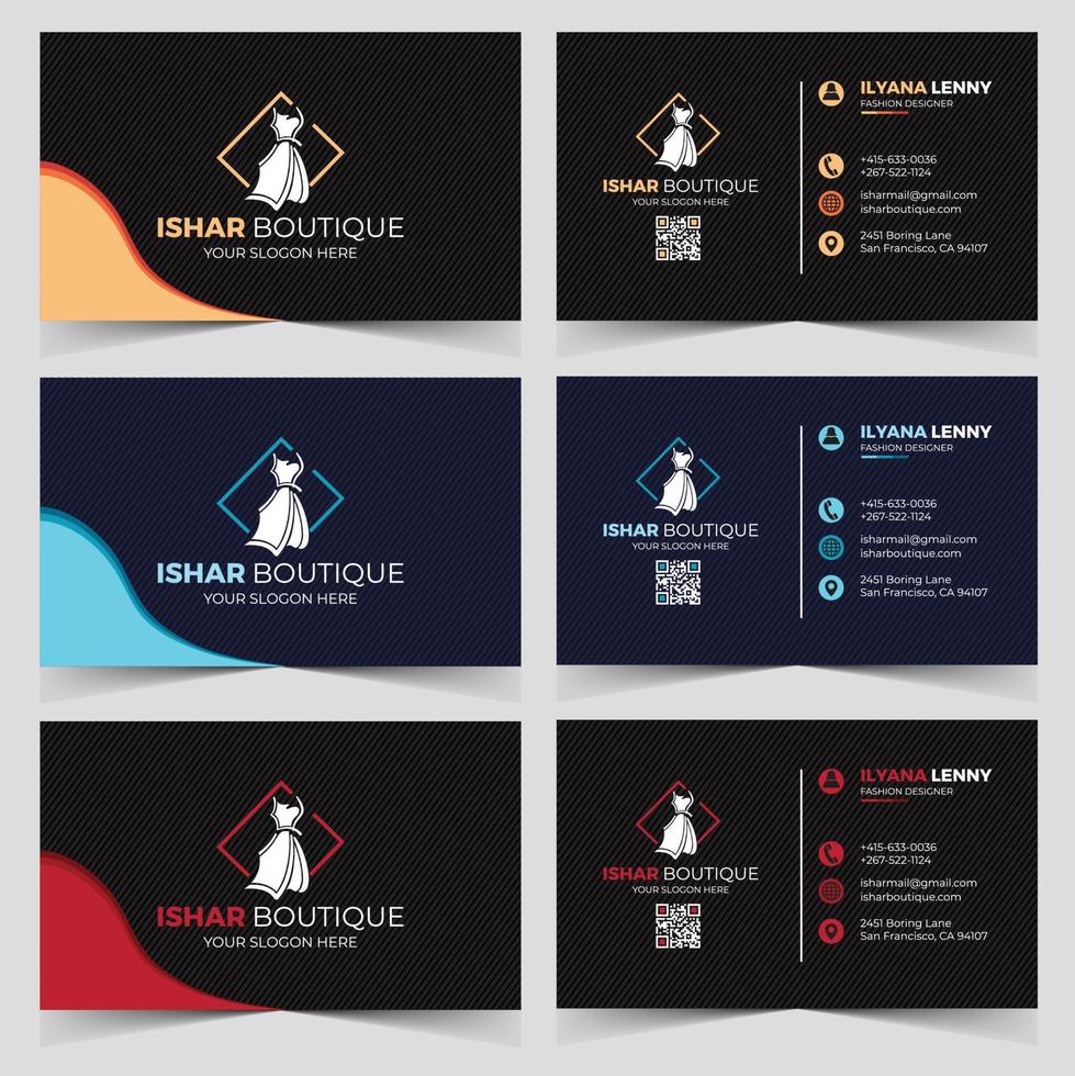 Business card design vector