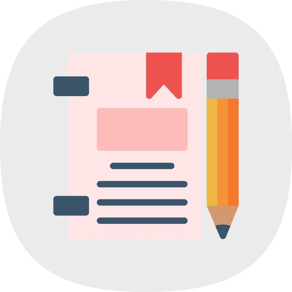 Journal Vector Icon Design