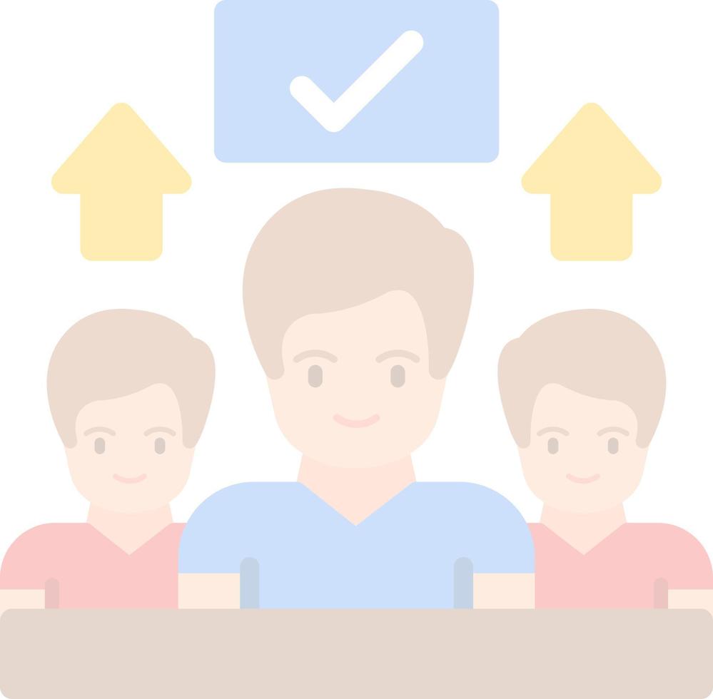 Motivated Team Vector Icon Design