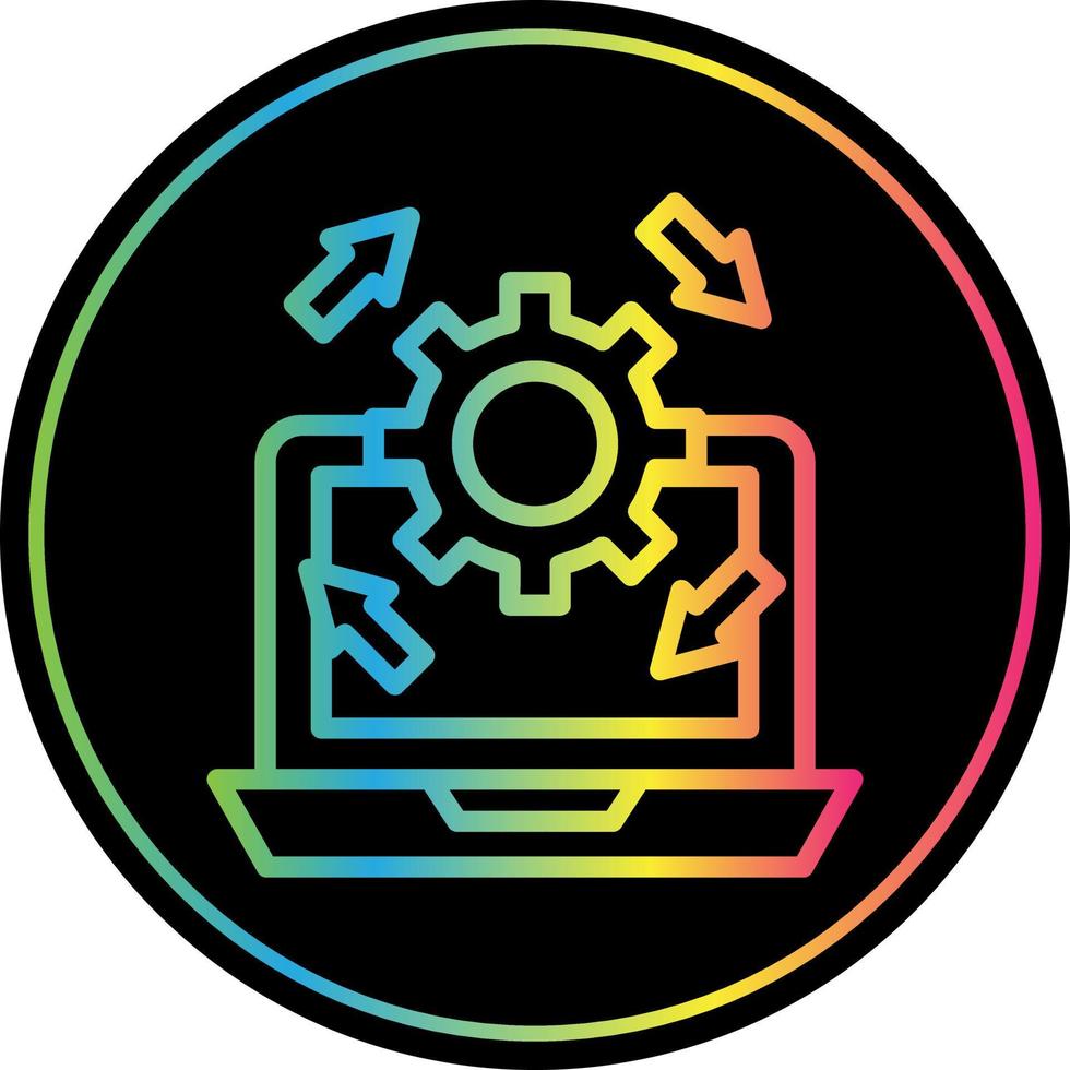 Upgrade Laptop Vector Icon Design