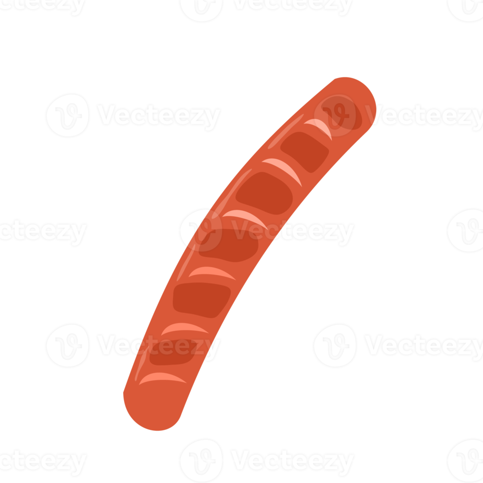 hähnchenwurst auf plattensymbolillustration png