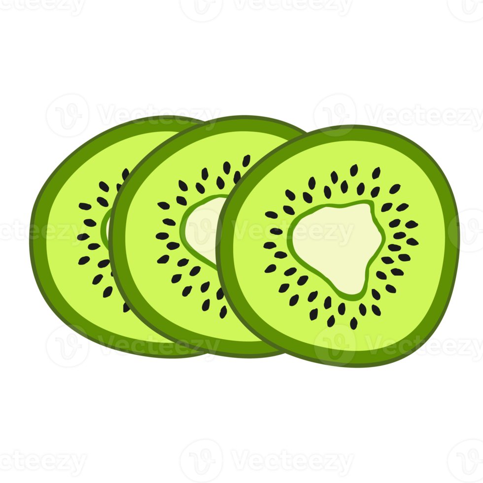 Kiwi frutta fette per il tuo salutare merenda png