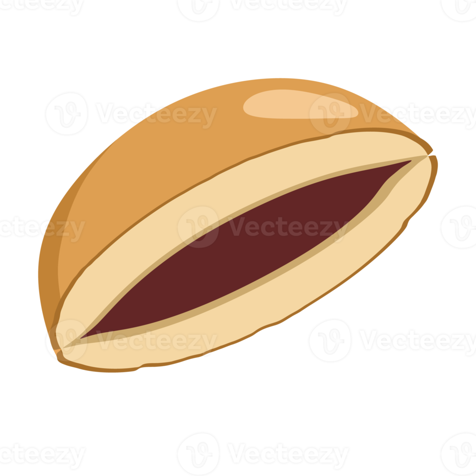 dorayaki Japans rood Boon pannenkoek, traditioneel voedsel png